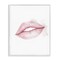 Stupell Industries Pink Lips Watercolor Framed Giclee, design by Christine Simpson Art